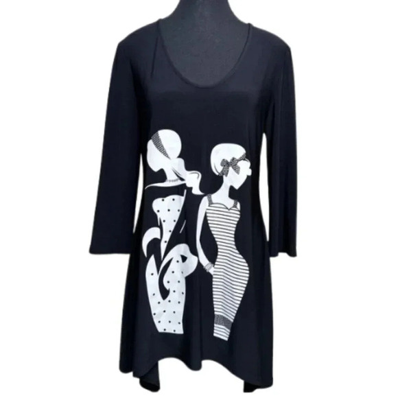 Joseph Ribkoff Tops - Joseph Ribkoff Womens 4 Ladies Chic Print Three Quarter Sleeve  Jersey Tunic